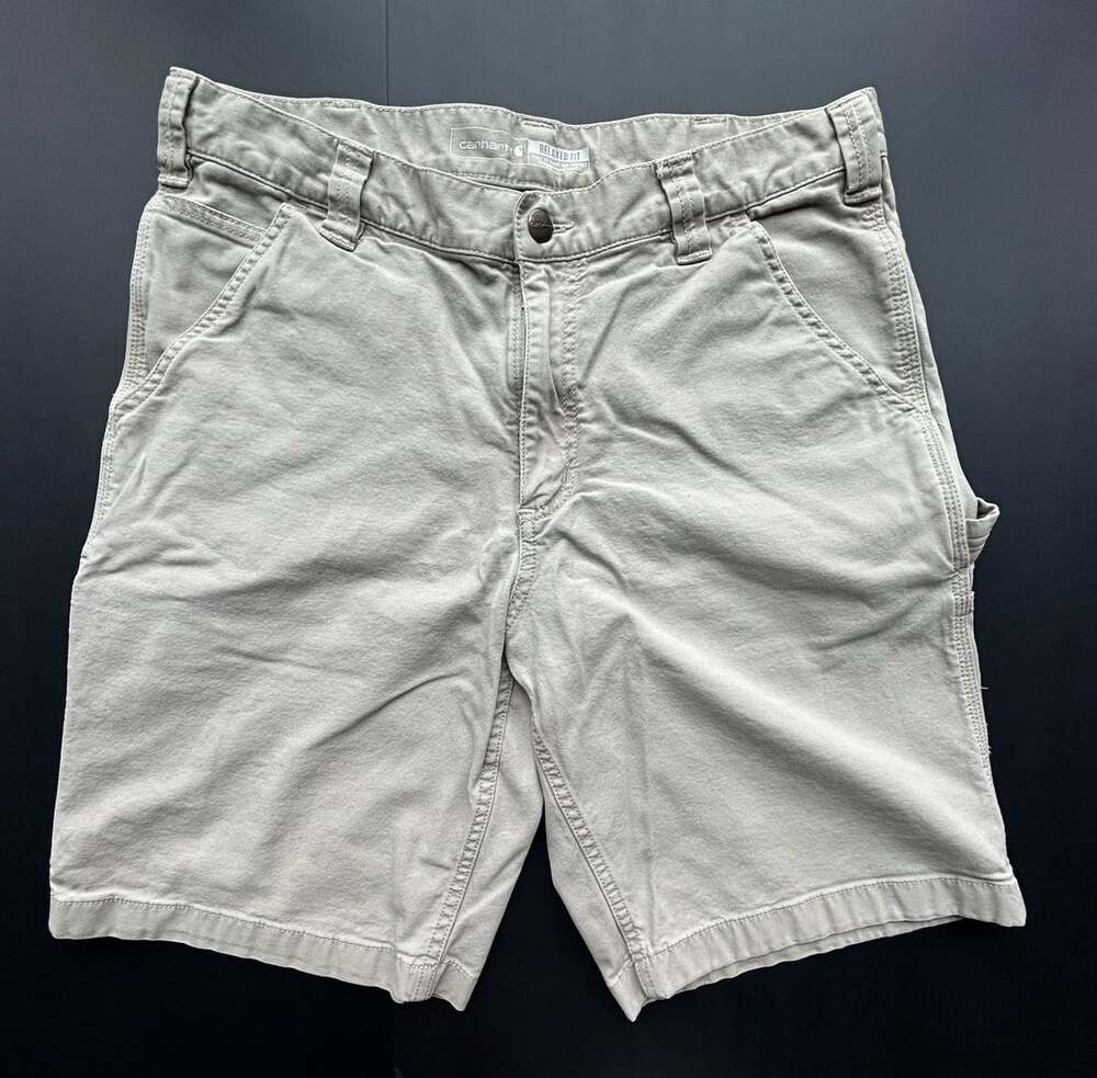Carhartt Cargo Utility Work Short Size 34x11 Tan
